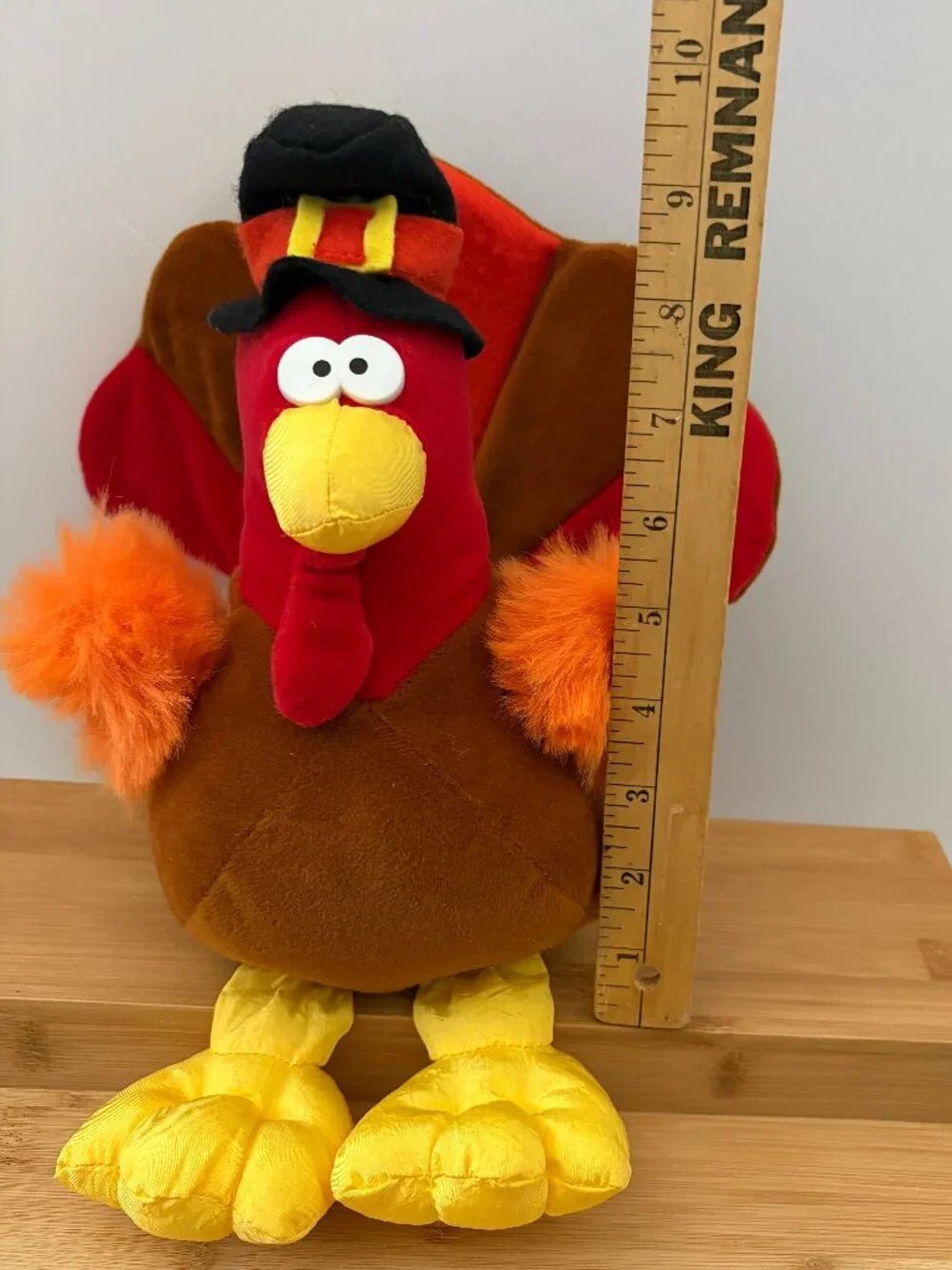 Gibson Greetings Mr. Gobbles Turkey Thanksgiving 9 Inch 1994 Stuffed Animal Toy